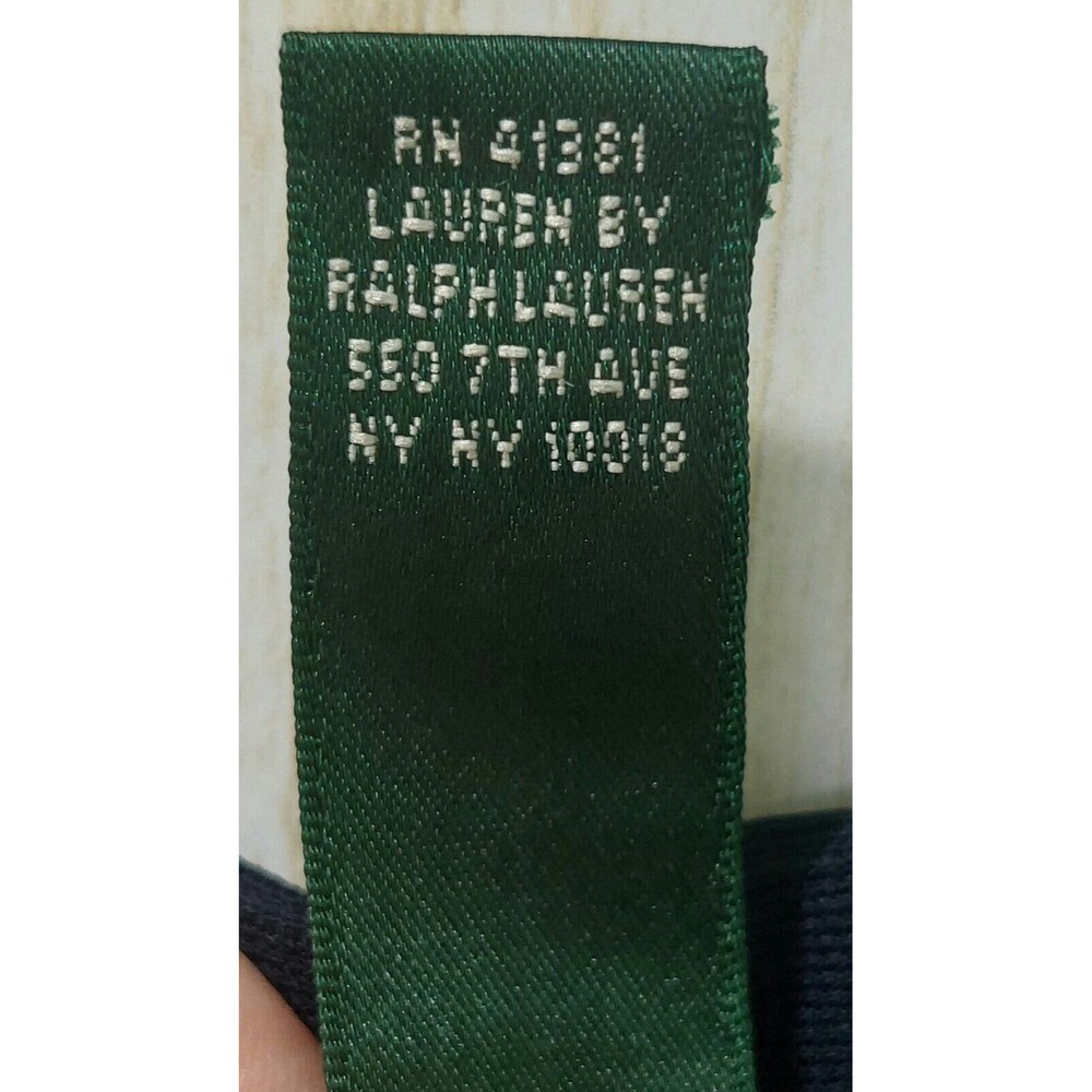 Lauren Ralph Lauren  Sleeveless Dress Navy & White Chevron Print Size 8 - Picture 4 of 8